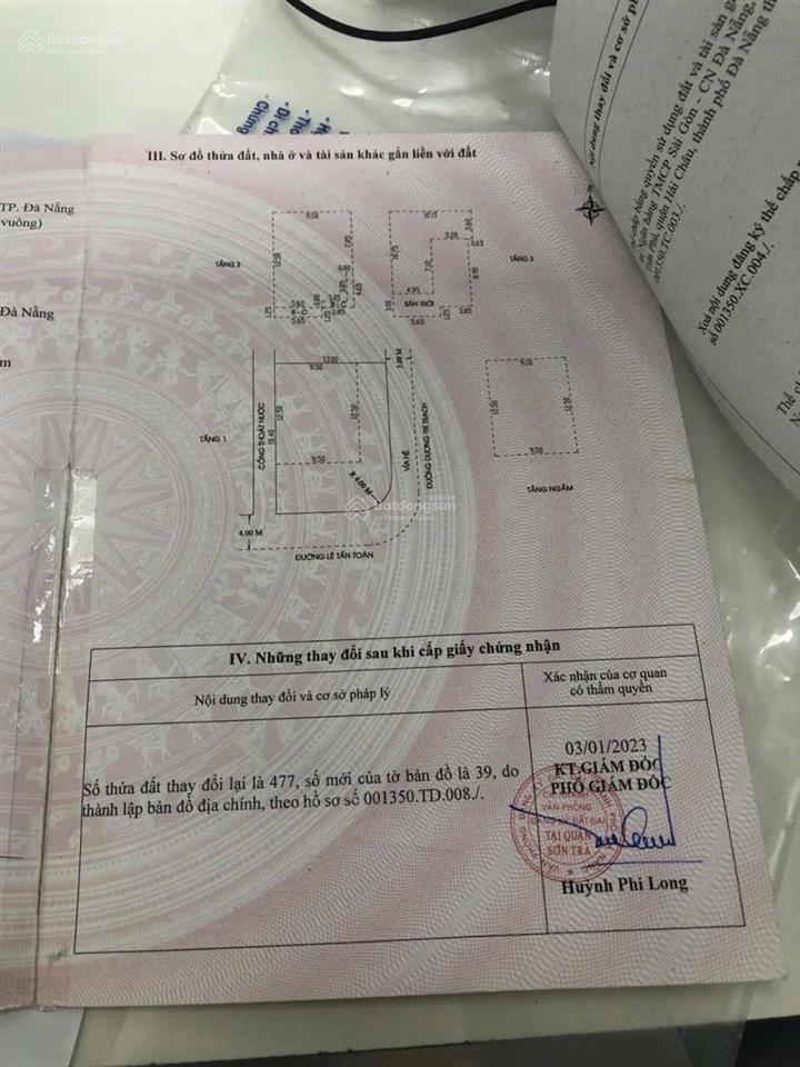 Bán đất tặng nhà 3 tầng góc hai mặt tiền lê tấn toán ngay biển mỹ khê sơn trà cho thuê tốt