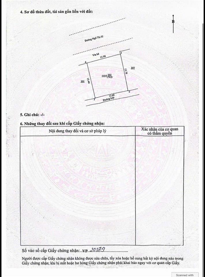 Bán lô đất 174m2 đường ngô thì sĩ thông biển ngay lõi phố tây an thượng kinh doanh sầm uất