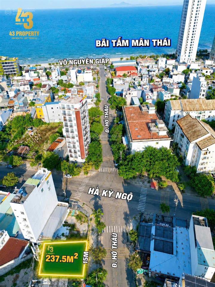 Bán cặp đất hồ thấu 159m2 gần biển mỹ khê đường 10,5m thông bãi tắm quy hoạch xây cao tầng giá tốt