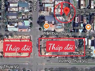Bán lô đất 80m2 đường phước trường 4 cạnh tòa tháp sun group cách biển 400m, phù hợp xây căn hộ
