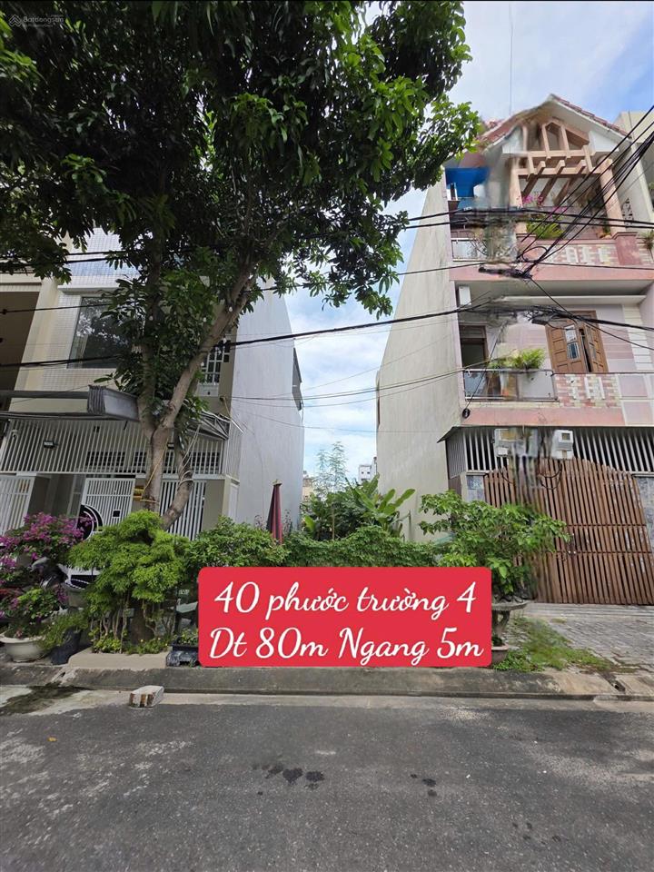 Bán lô đất 80m2 đường phước trường 4 cạnh tòa tháp sun group cách biển 400m, phù hợp xây căn hộ