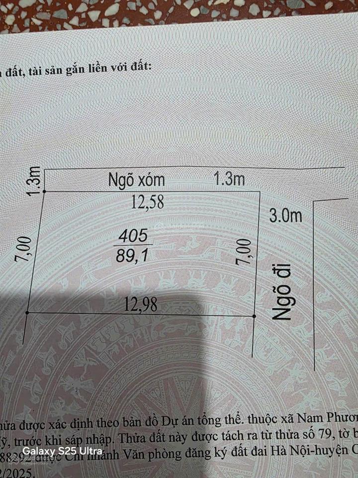 Chính chủ bán lô góc hai mặt tiền đường trung tâm thôn đồi miễu, xã xuân mai. giá 1,3 tỷ
