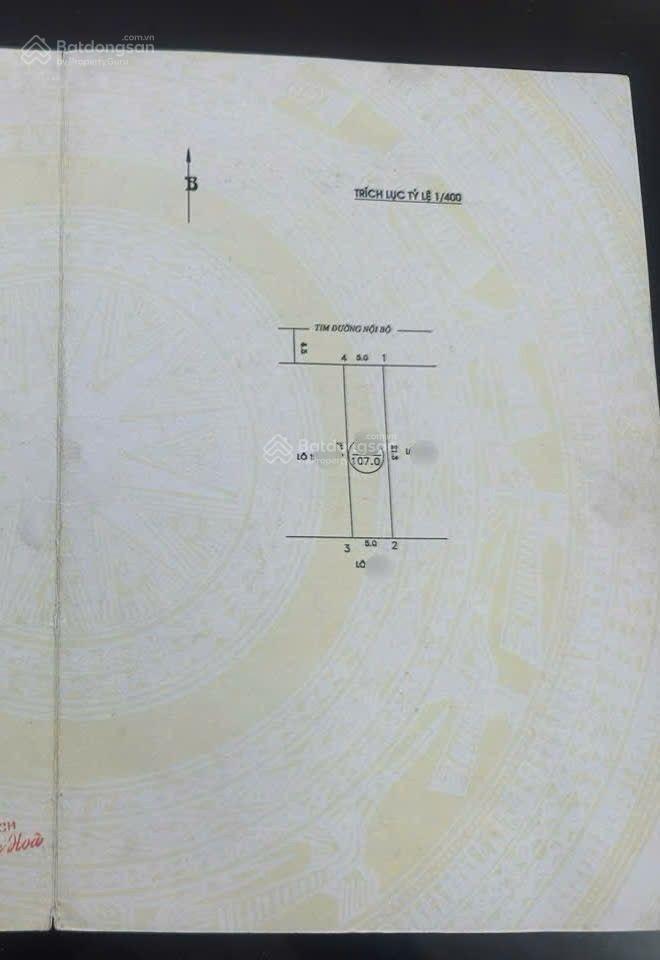 Lô đất rẻ nhất tđc đường dứa, hải an. dt 107m2, giá 44tr/m2