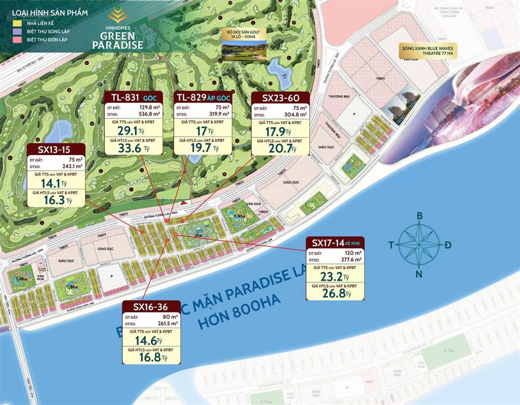 Giá chỉ 8,4 tỷ (chưa vat) sở hữu ngay nhà phố 75m2 vinhomes green paradise cần giờ! 0394 000 ***
