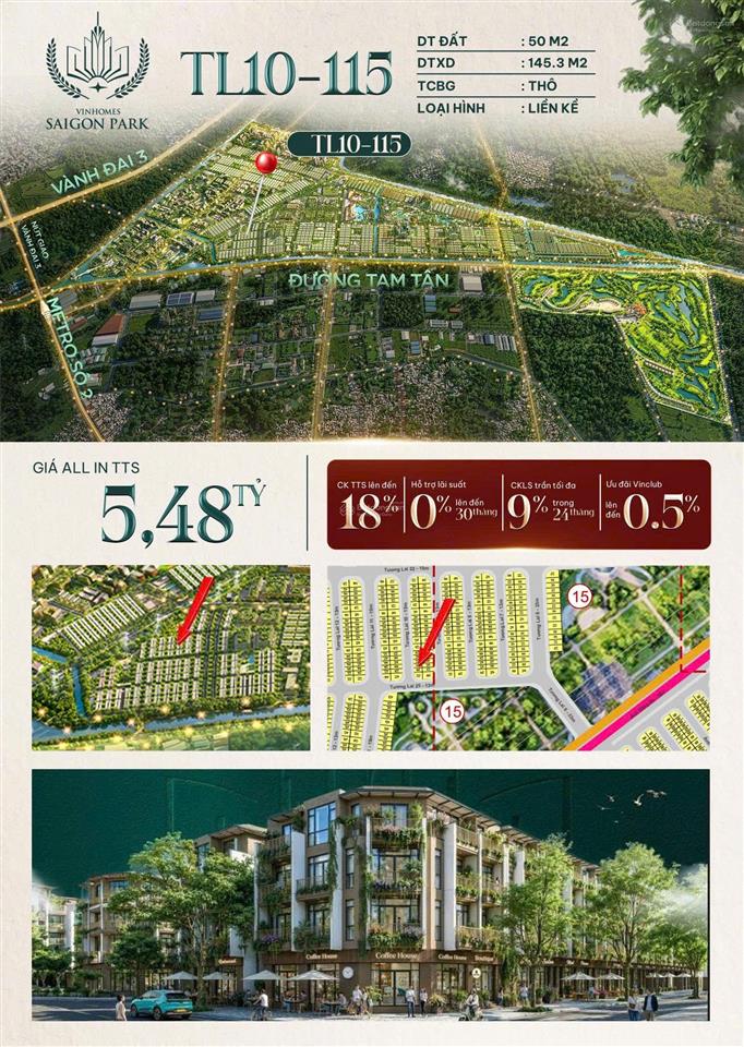 Nhà phố liền kề vinhomes hóc môn, xây dựng 145m2. giá full 5 tỷ 480tr.  0394 000 *** oanh