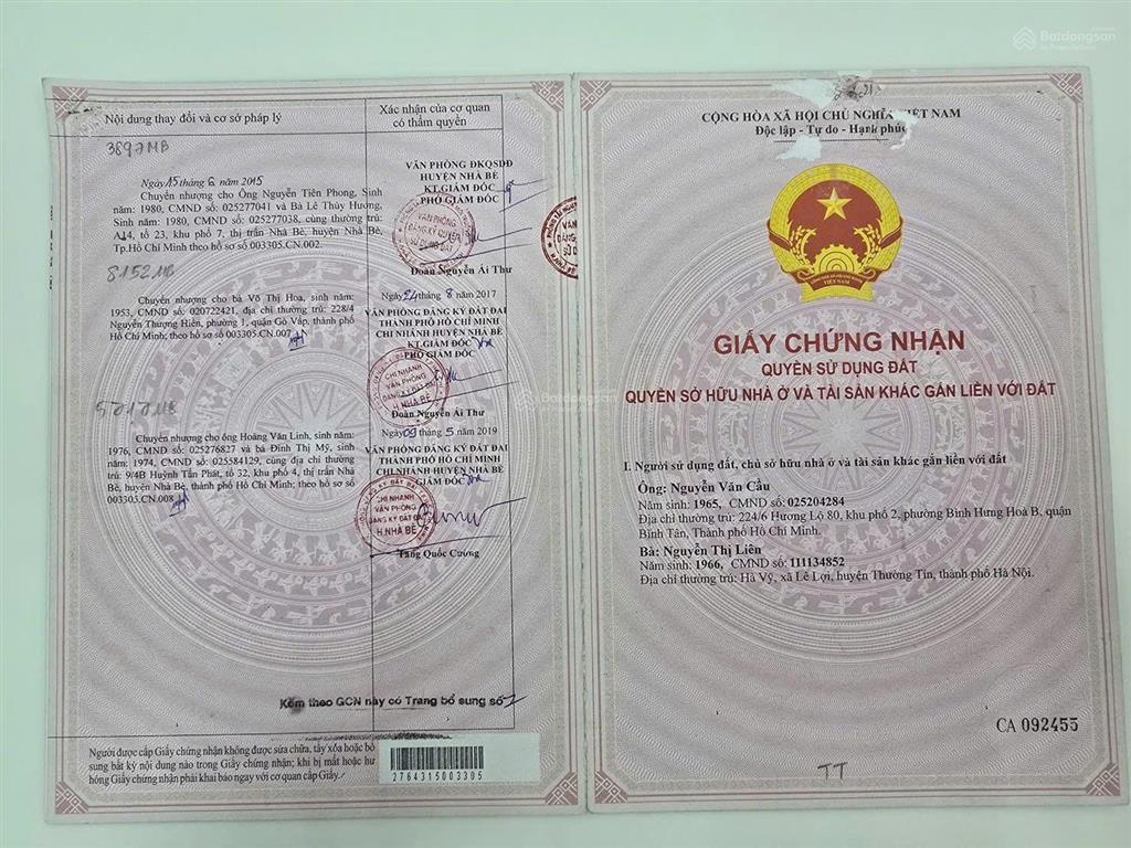 Bán nhà phố dương cát lợi  thị trấn nhà bè 106m2. 4pn. giá 7.5 tỷ tl. 0394 000 *** kiều oanh