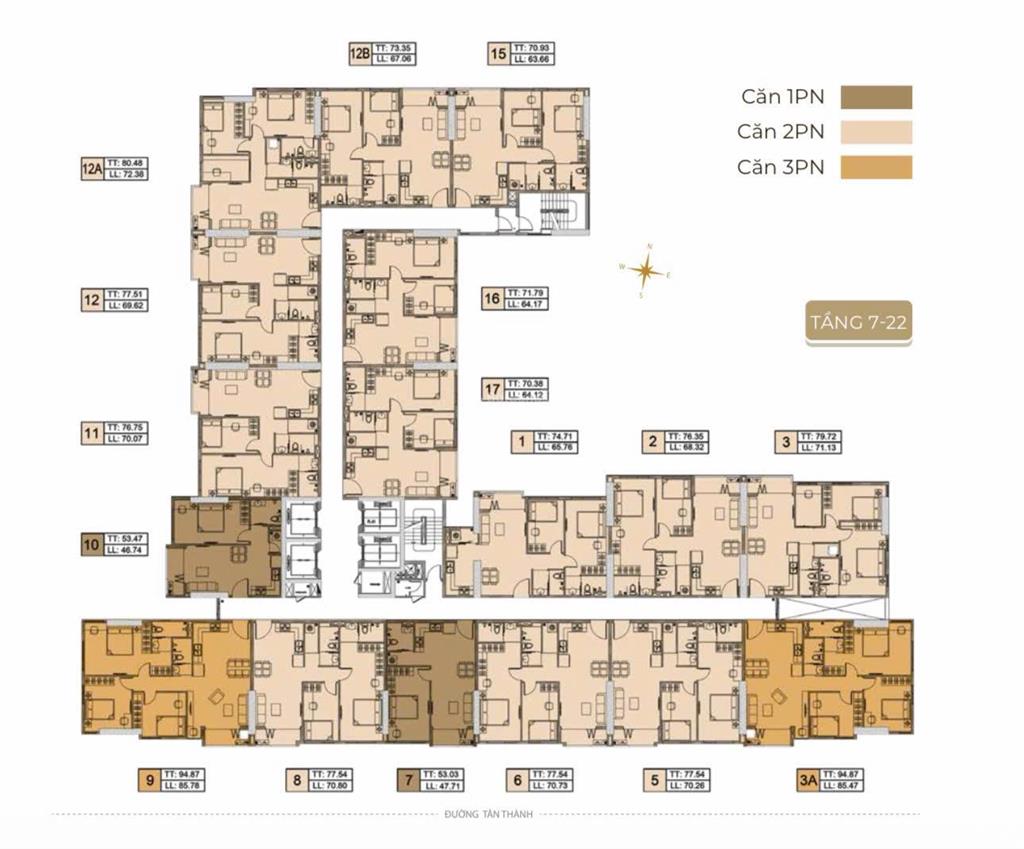 Bán căn hộ 2pn 80m3, từ 8 tỷ ,legacy gần bệnh viện chợ rẫy, đại học y dược.   0394 000 *** oanh