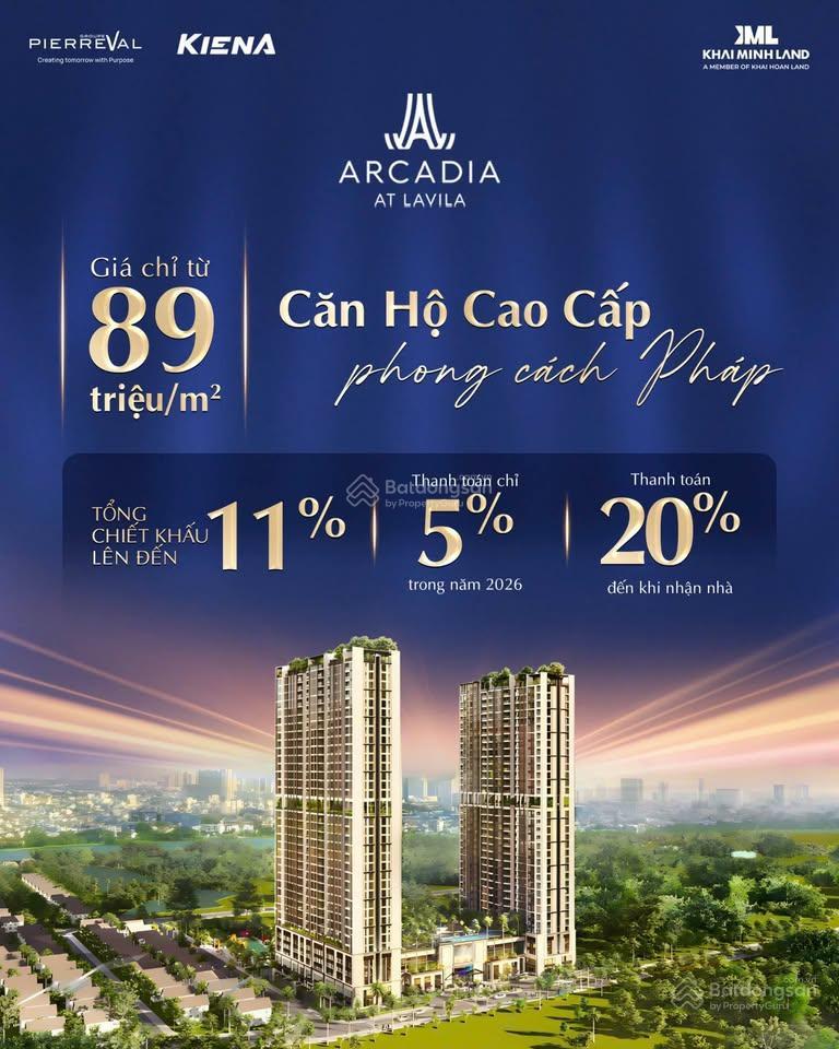 Arcadia at lavila dự án tâm điểm tại nam sài gòn, năm 2026 thanh toán chỉ 5% ký hđ  e 0901 467 ***