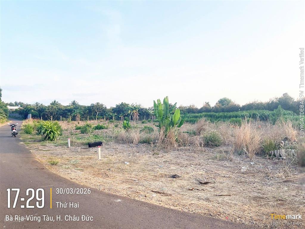 Bán đất xã châu đức, tp. hồ chí minh. ngang 5m có 80m2 thổ cư