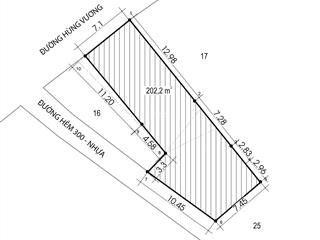 Bán nhà mặt tiền đường hùng vương, 9 tỷ, 200m2, 1 trệt, 1 lầu, sân thượng, 3pn,