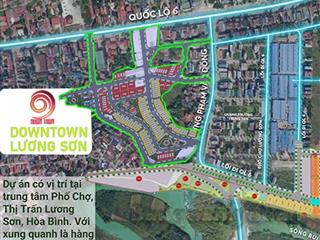 Bán đất nền dự án tại 9 downtown lương sơn, 2,2 tỷ, 72m2, giá ưu đãi chỉ với