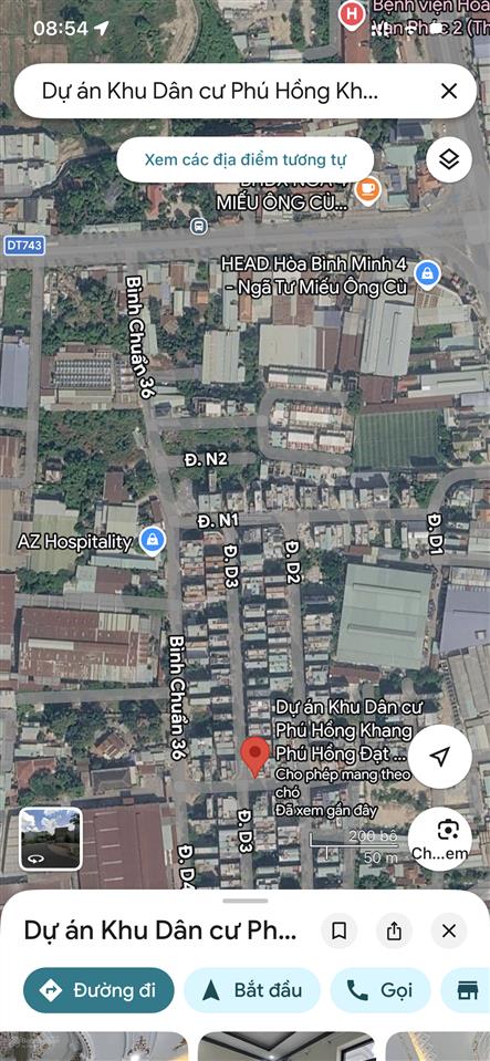 Bán đất kdc phú hồng đạt 64m2 giá 1tỷ680 ngay ngã tư miếu ông cù rẽ vào 300m, sẵn sổ full thổ