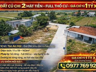 Đất 2 mt nguyễn văn khạ , tân an hội 11x19 full thổ giá 1 tỷ 2