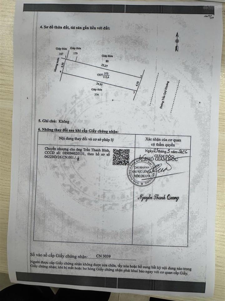 Bán đất tại trần quý khoáng, 12,386 tỷ, 112.6m2, 4.5m mặt tiền