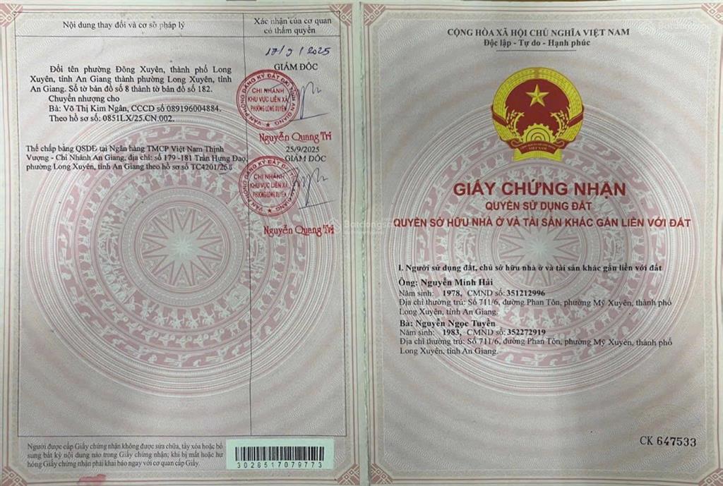 Bán đất đẹp tại trần quý khoáng, long xuyên, an giang, 16,18 tỷ, 140,7m2