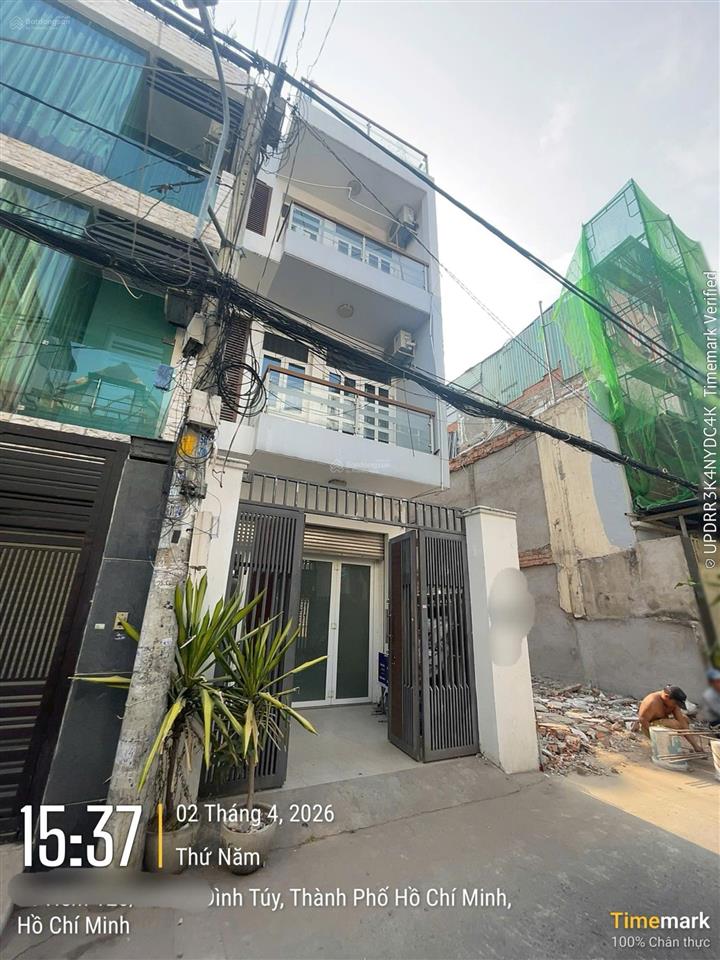 Nhà bùi đình túy 12.9 tỷ, 4x18m hẻm xe hơi 2 lầu, sân thượng, p24, bình thạnh. cho thuê 22 triệu
