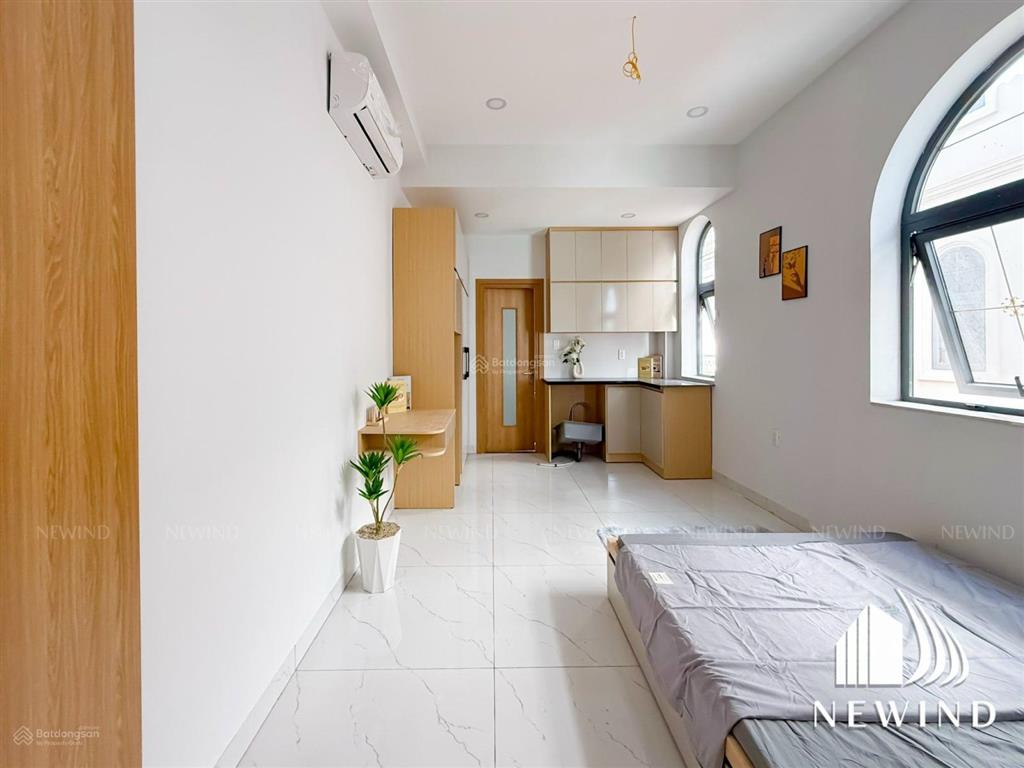 Hệ thống studio full nội thất, ban công/cửa sổ thoáng mát