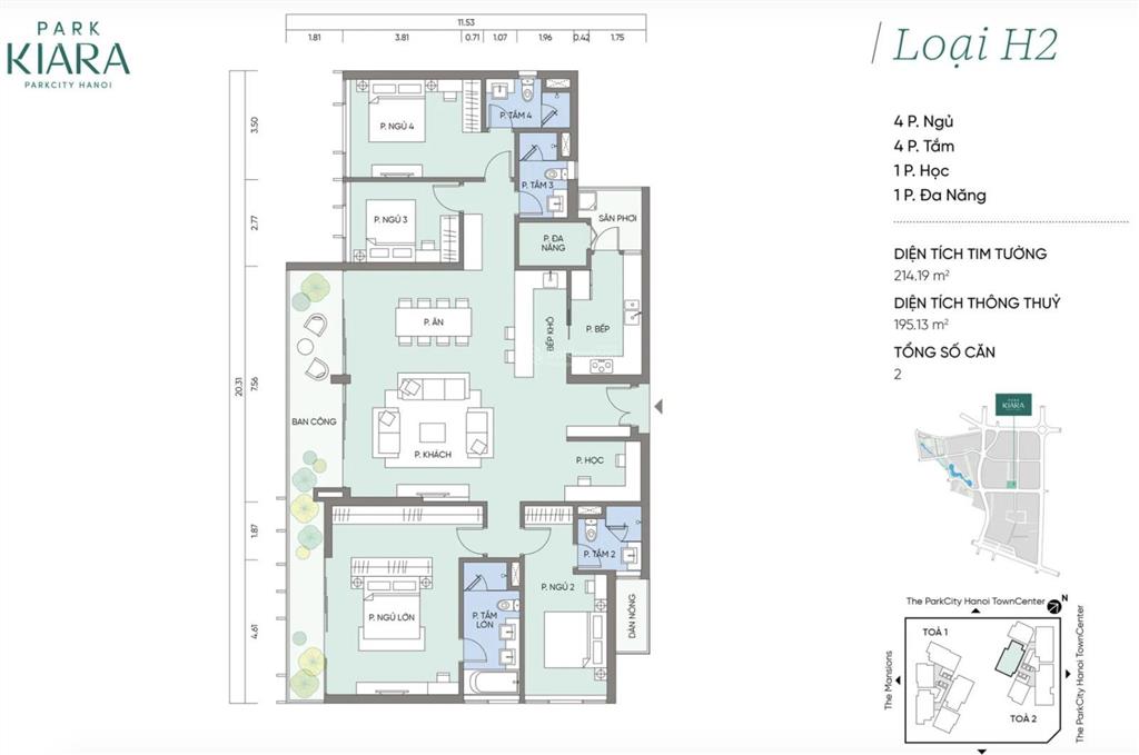 Bán penthouse parkiara 195m2, nhận nhà ngay, view thoáng vĩnh viễn