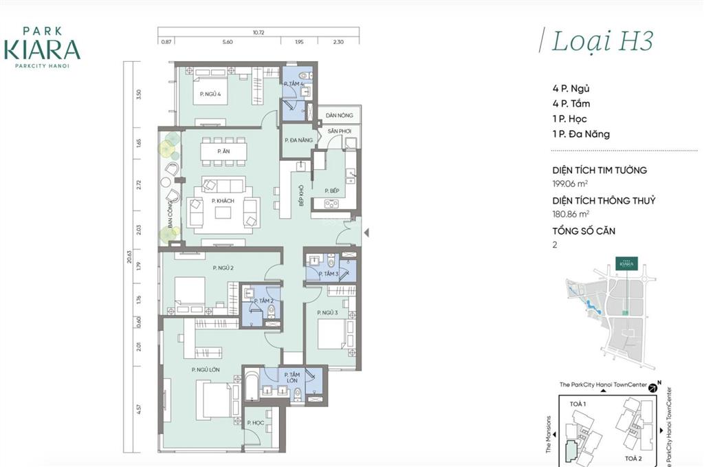 Bán penthouse parkiara 195m2, nhận nhà ngay, view thoáng vĩnh viễn