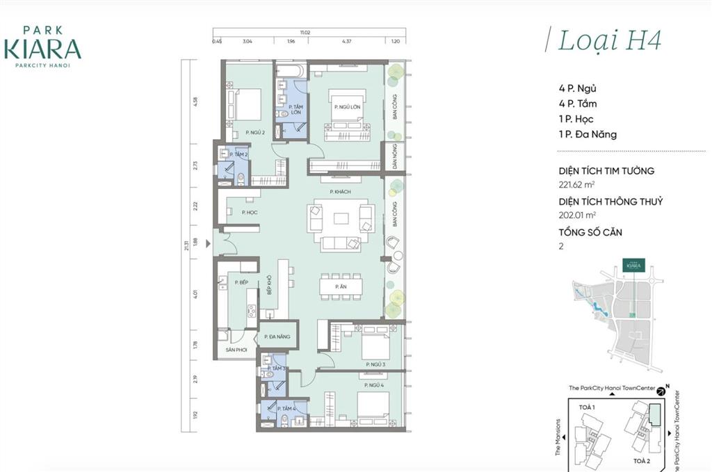 Bán penthouse parkiara 195m2, nhận nhà ngay, view thoáng vĩnh viễn