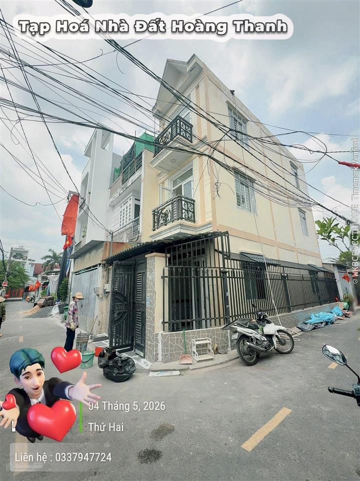 Em rất mong muốn bán nhà lô góc 3tầng | ở lâm thị hố  quận 12  hxh 4m đường nhựa.