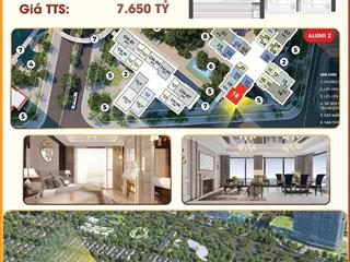 Cơ hội sở hữu căn hộ 3pn hiếm tại tổ hợp khoáng nóng alumi premium  liền kề hà nội giá sốc!!!
