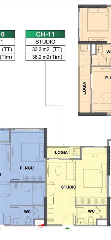 Chính chủ bán studio tòa ld3 tầng 15 căn 11 rộng 33,3m2 hướng tây nam tầng trung, giá 2,45 ti vhop1