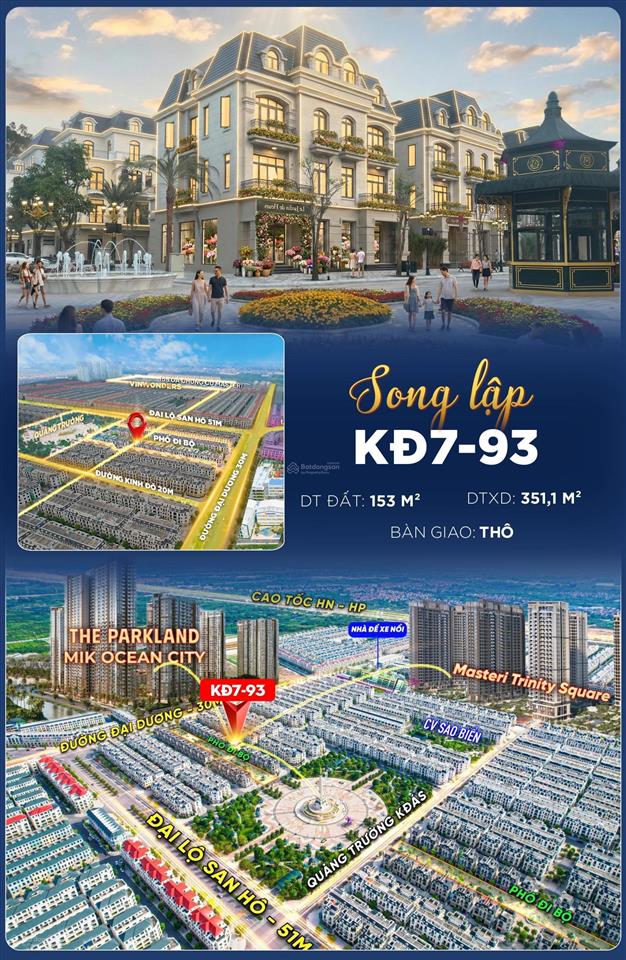 Bán song lập 153m2 kinh đô vip vhop2 giá 27,5 tỉ