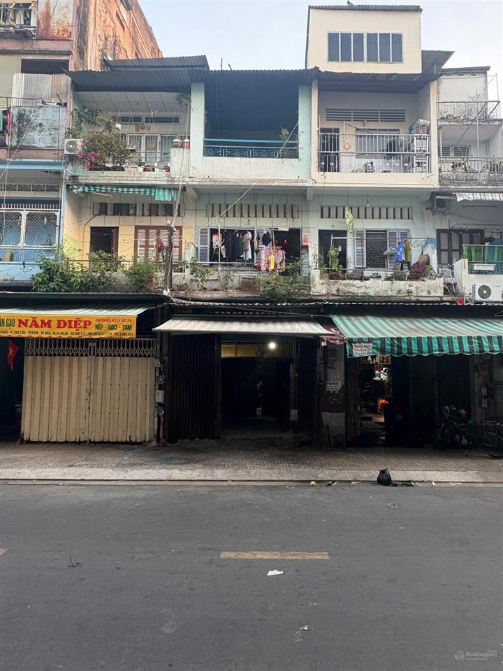 Bán nhà mặt tiền kinh doanh chợ gạo 79 trần chánh chiếu p14 quận 5, 100m2 (4x25m), 1 trệt 3 tầng