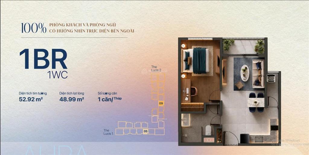 Bán gấp căn hộ chung cư tại tt genesis, 3 tỷ, 50 m2, đầy đủ nội thất