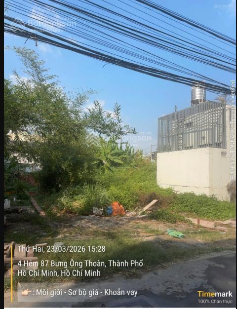 Vay 4.2 tỷ  bán 4.6 tỷ. lô đất bán ngộp trong tháng tại đường bưng ông thoàn. xây được 4 tầng