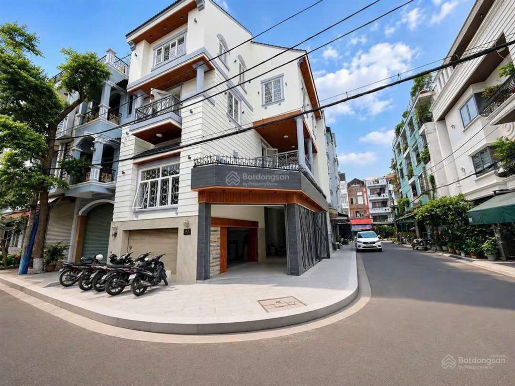 Giá tốt & khan hiếm bán nhà góc 2mt hoa lan,dt  10mx18m( 164m2 ) 4 tầng + thang máy, giá  52 tỷ