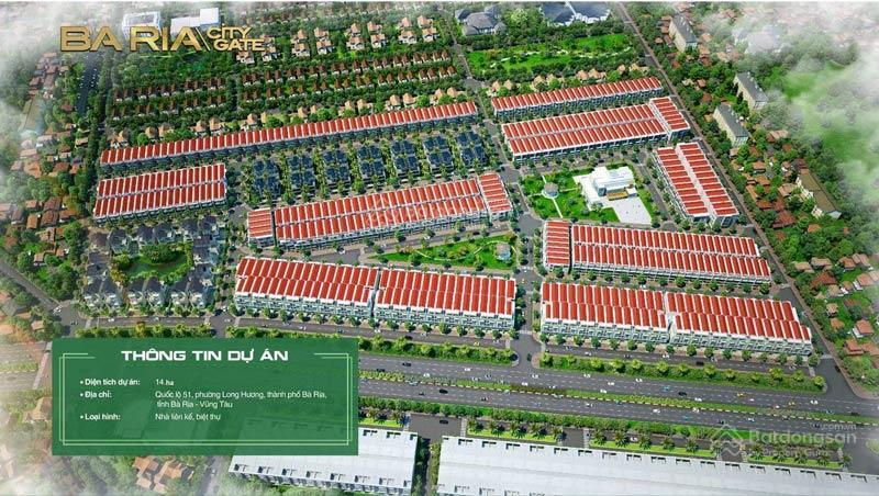 Bán nhà lô lk0918 bà rịa city gate (6x20), diện tích sàn 326 m2, giá bán 4.150 triệu đồng.