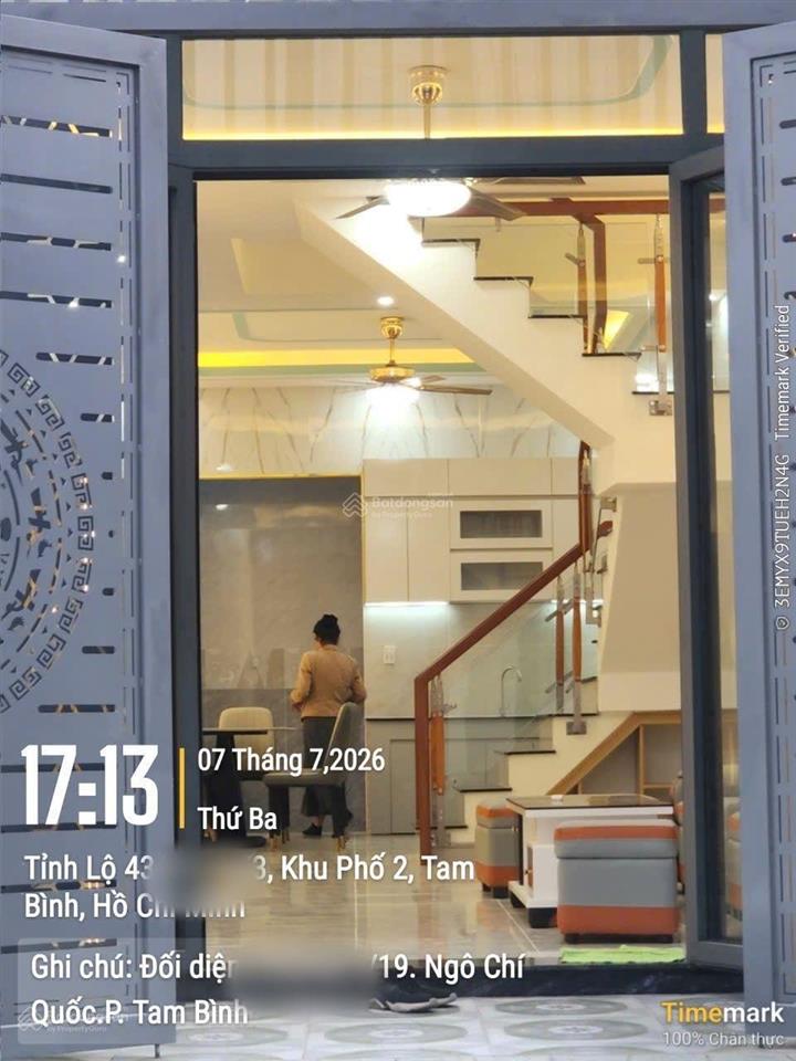 Bán nhà 4 tầng đẹp ngô chí quốc  bình chiểu  thủ đức  hẻm xe hơi 7m thông
