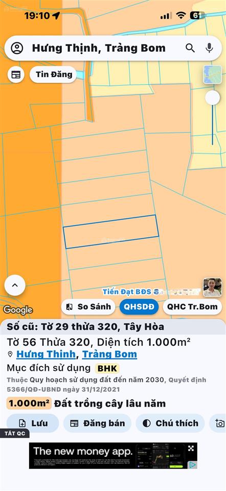 Bán đất giá siêu hời tại vành đai 4, 6,6 tỷ, 3000m2, mặt tiền 45m