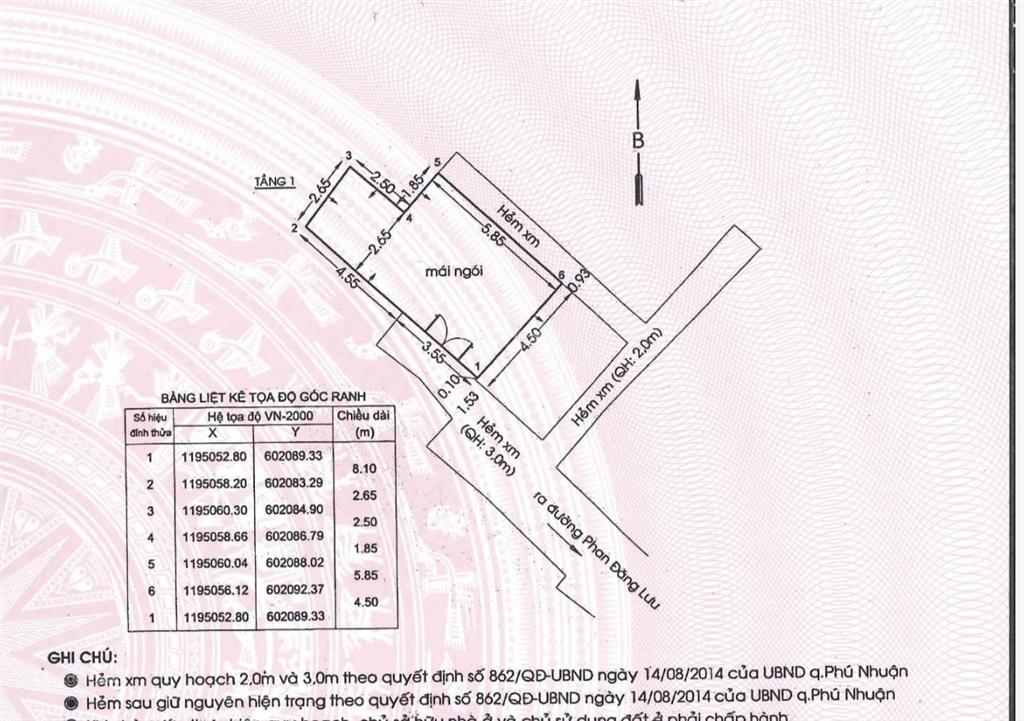 Bán đất hẻm 74 phan đăng lưu, phú nhuận, tp.hcm