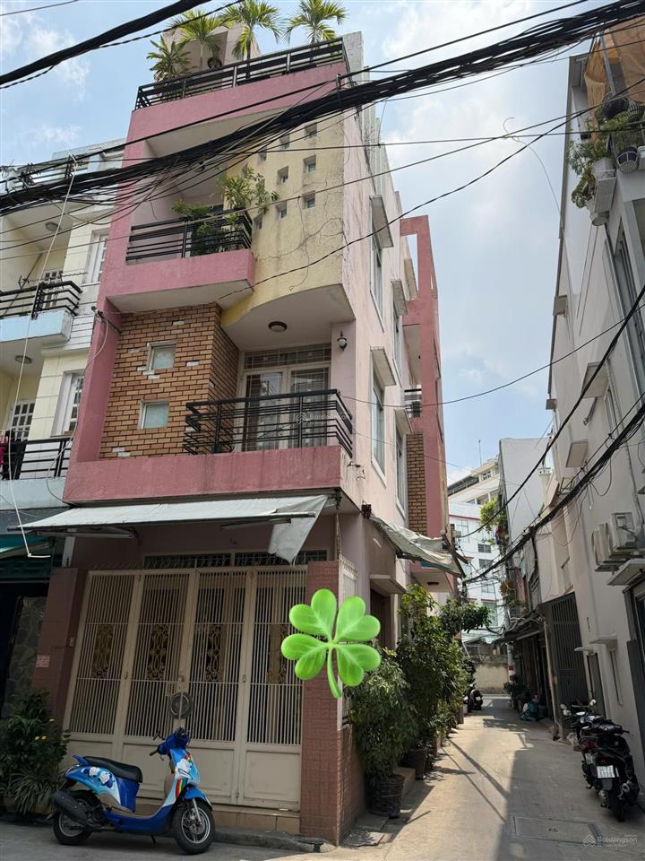 Bán nhà góc 2mt hẻm 8m cách mạng tháng 8 q. tân bình, dt 4x16m  4 tầng giá 11,8 tỷ  0909 441 ***