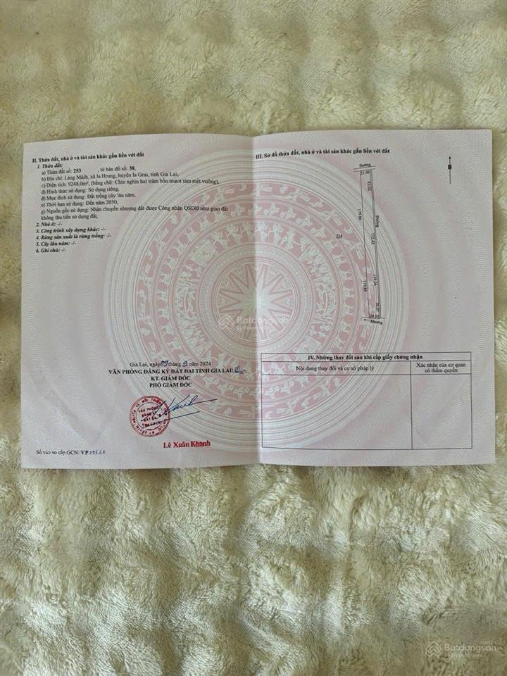 Đất vườn đẹp kèm nhà vườn cà phê, 700 cây sầu riêng mon thong 3 năm