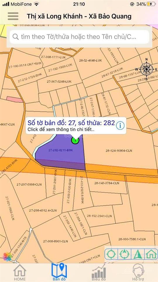 Đất vườn chôm chôm, 130m mặt tiền đường