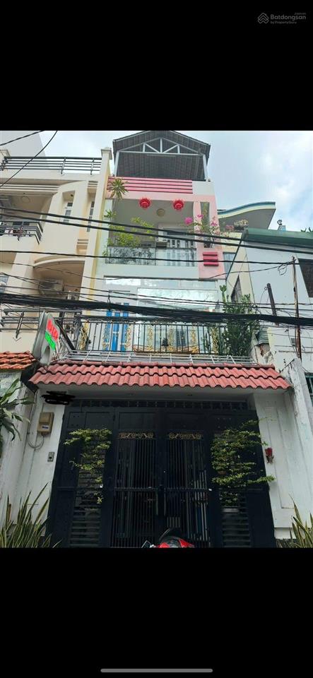 Hẻm xe hơi thông 120m2 giá 12.5 tỷ (~100 triệu/m2) 4 tầng 8pn khu hồng lạc tân bình