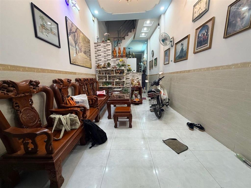 Hẻm 10m xe hơi ngủ nhà 4 tầng  60m2  4pn nguyễn văn công gò vấp kế sân bay  công viên gia định