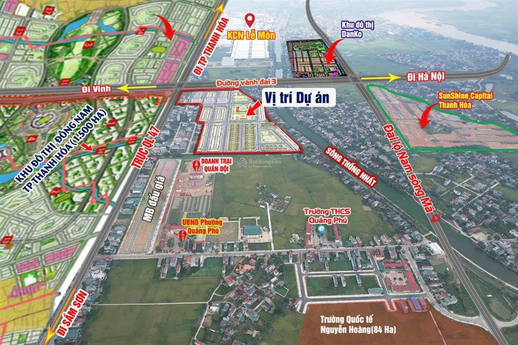 Đất nền sổ đỏ trung tâm phường quảng phú