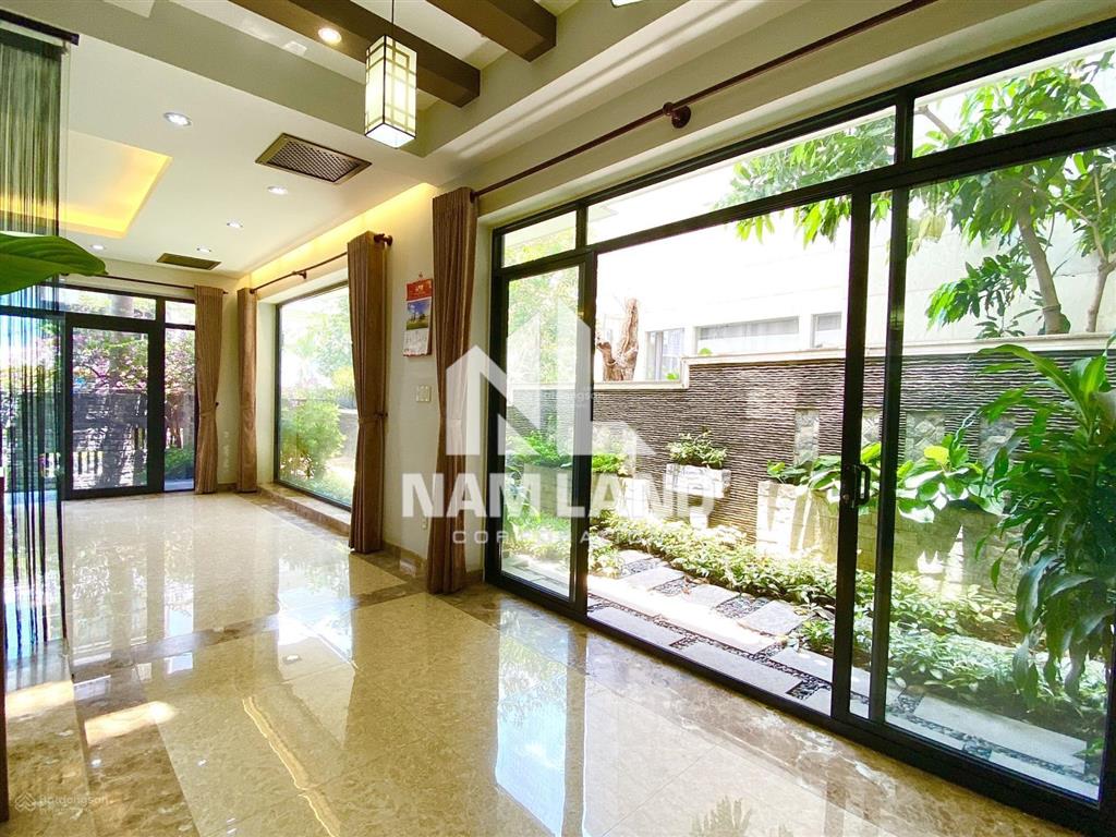 Cho thuê biệt thự 300m2, trệt 2 lầu, 5pn, 5wc, sân vườn, garage ô tô, giá 50 triệu