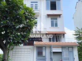 Nhà mới cho thuê, trệt 2 lầu, đường ô tô, sàn trống, 4 phòng, giá 35 triệu