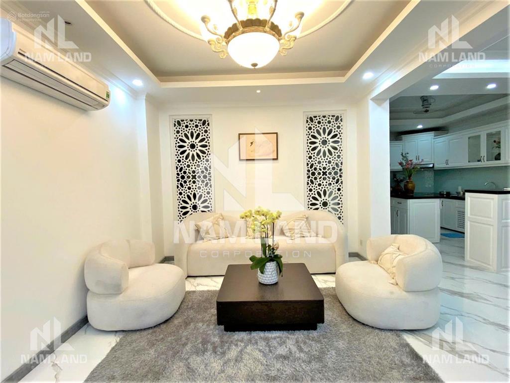 Nhà cho thuê full nội thất hiện đại, trệt 3 lầu,5pn,thang máy,giá 38tr