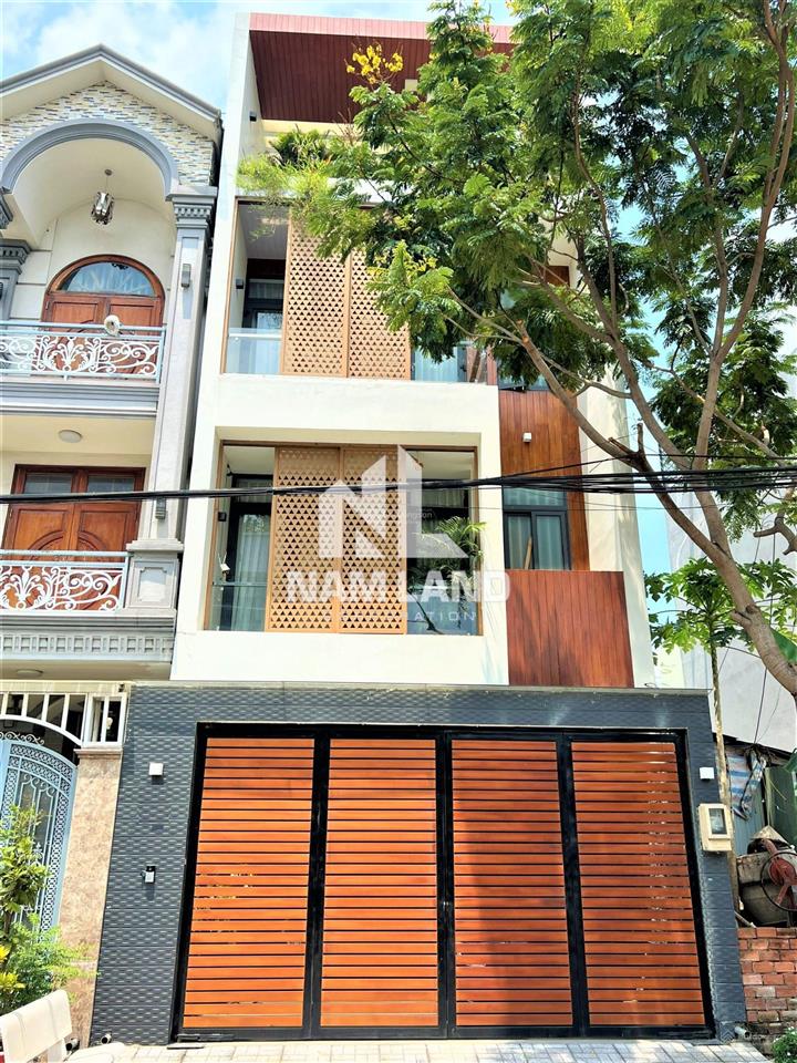 Nhà cho thuê full nội thất hiện đại, trệt 3 lầu,5pn,thang máy,giá 38tr