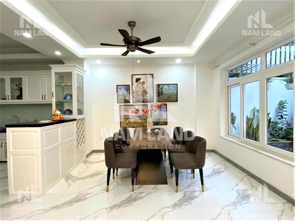Nhà cho thuê full nội thất hiện đại, trệt 3 lầu,5pn,thang máy,giá 38tr