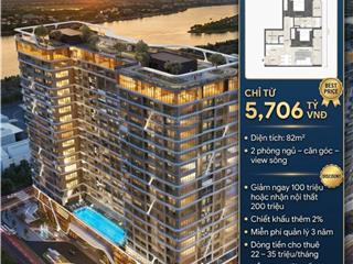 Căn hộ 2pn regal complex "giá tốt hiếm có" căn góc  view sông | chiết khấu đến 200 triệu