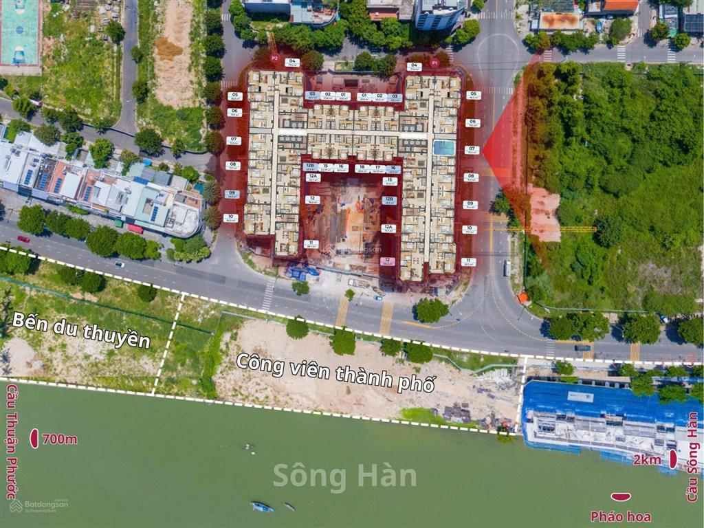 Căn 2pn peninsula view trực diện sông hàn cực hiếm, diện tích 93m², giá chỉ 6,76 tỷ