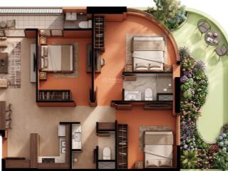 Căn hộ 2pn cao cấp tại fours tower view sông đẳng cấp, sát biển & trung tâm đà nẵng